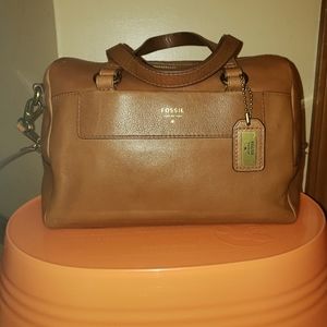 Fossil Leather Satchel